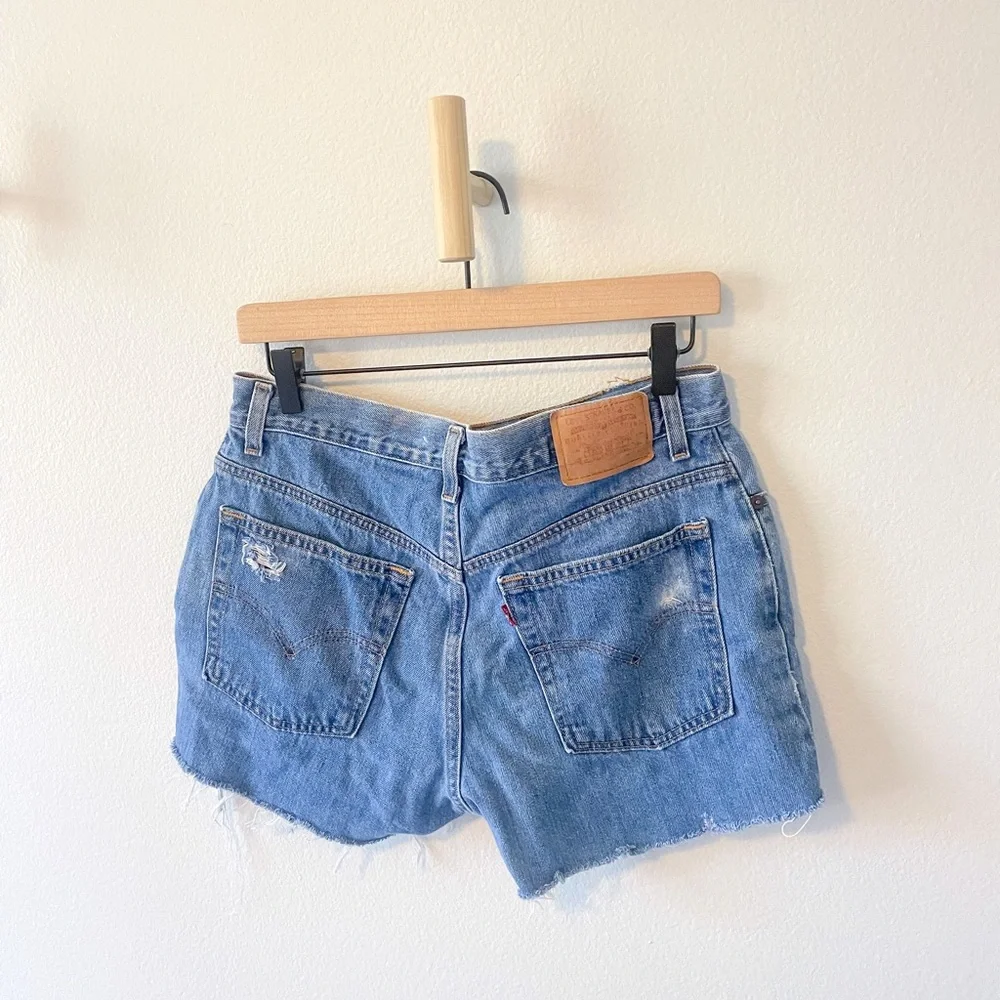 Levi Distressed Denim Cutoffs